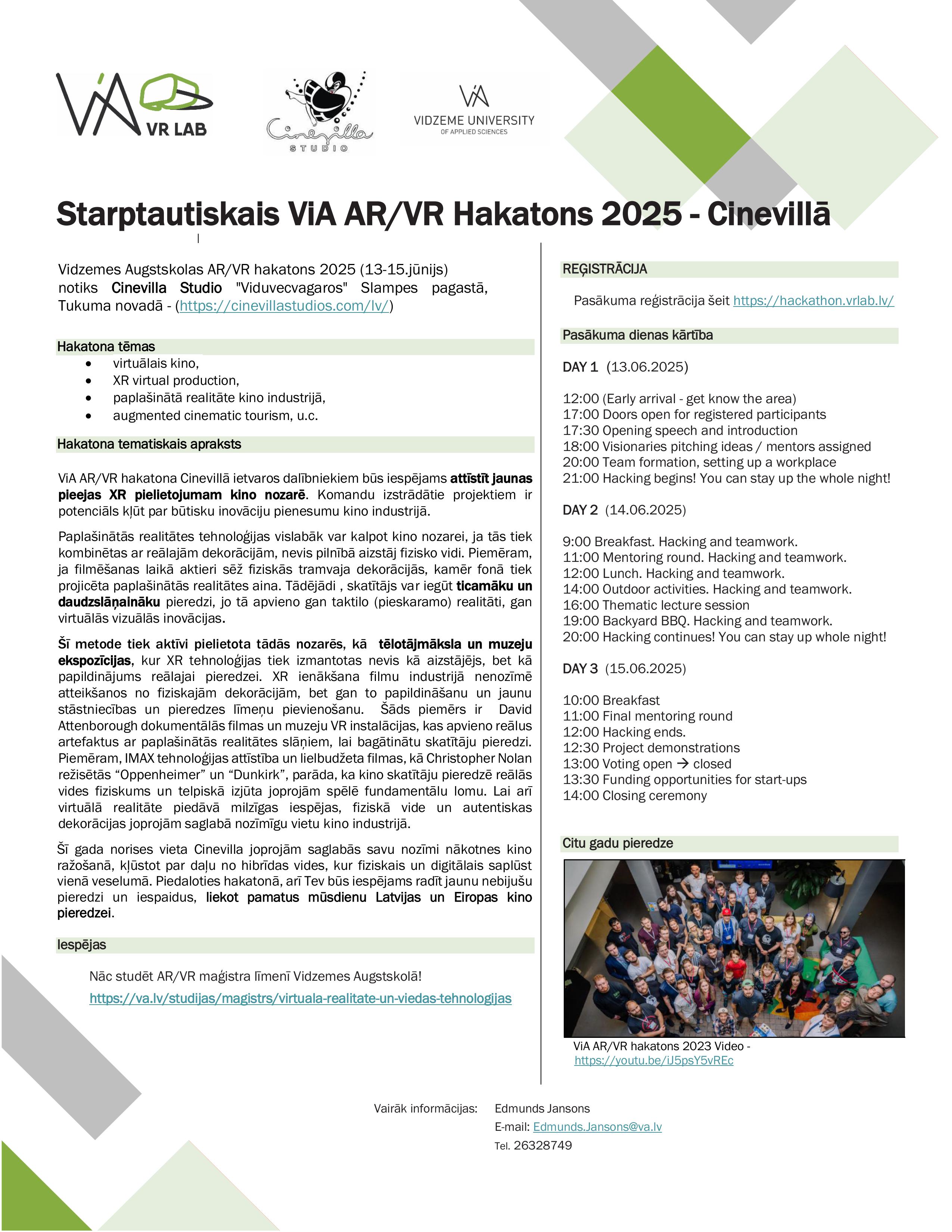 ViA VRLab hakatons 2025 13 15jun 1