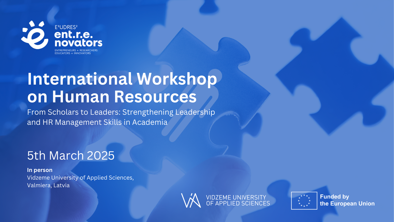 E³UDRES² Ent-r-e-novators organizes International workshop with focus on Human Resources