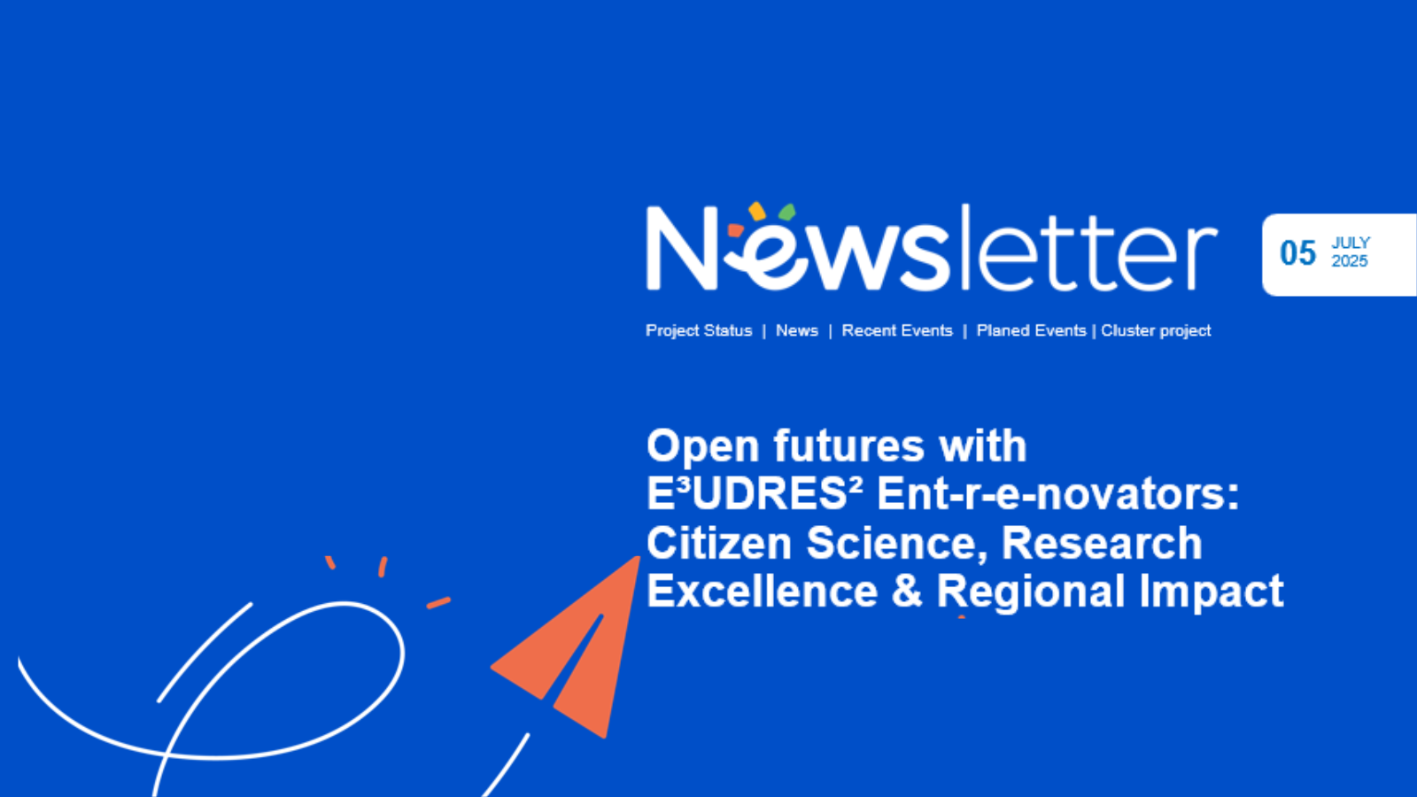Fifth edition of the E³UDRES² Ent-r-e-novators newsletter