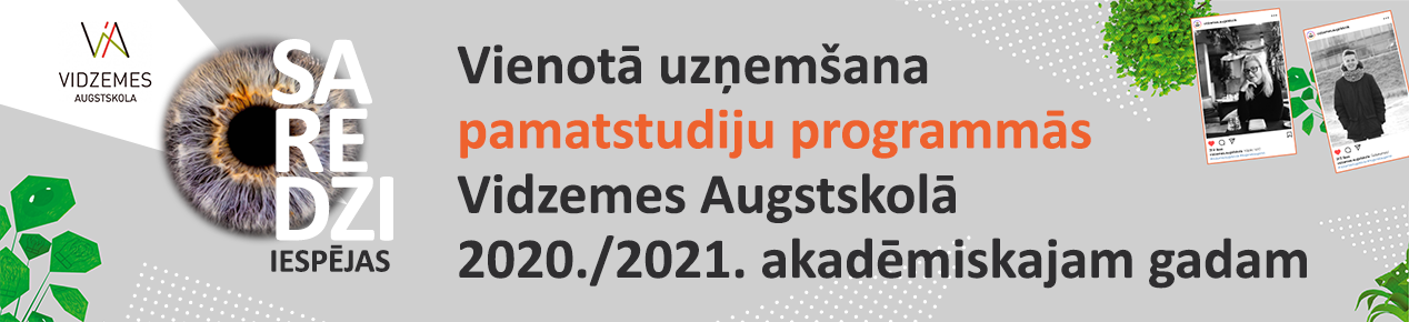 Uzņemšana pamatstudiju programmās